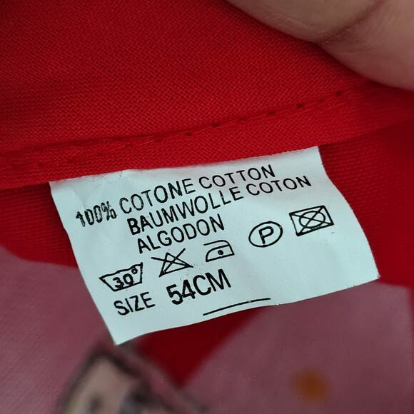 Red Ferrari Embroidered Baseball Cap Hat Gold Emblems Adjustable Hook & Loop - Picture 7 of 7